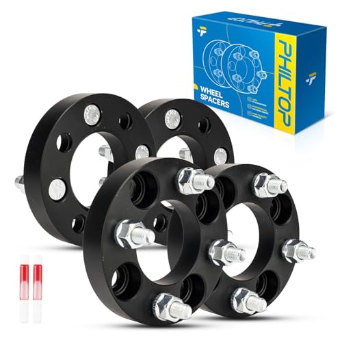 PHILTOP 4x4 ATV Wheel Spacers, Lug-Centric Wheel Spacer 1 inch for YZF-R3 - color: Black, size: 4x4"-68.5mm-M12x1.25-1"-4pcs