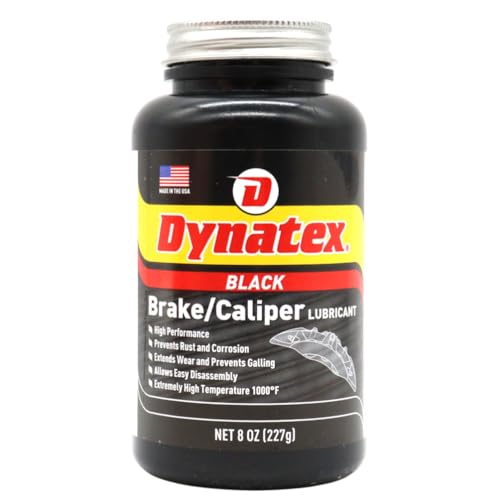 Dynatex 143493 High Performance Brake & Caliper Lubricant, 8oz Bottle - Superior Caliper Grease, High Temp Brake Grease/Lubricant, Prevents Rust/Corrosion, Extends Wear,