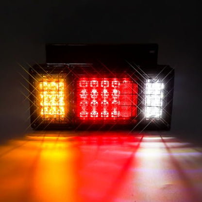 2PCS 40 LED Trailer Tail Lights Bar Kit with Iron Net Protection - color: Tail Lights-E