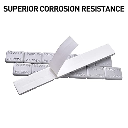 AAIN 288Pcs 1/2oz Adhesive Stick on Wheel Weights for Tire Balancing, Grey