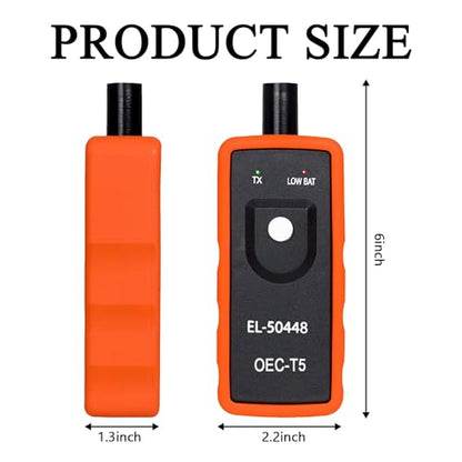 Beypovk TPMS Relearn Tool for GM Tire Sensor, EL-50448 TPMS System Programming Training Tool, Automotive Tire Pressure Monitor System Sensor Activation Reset Tool OEC-T5 (Orange)
