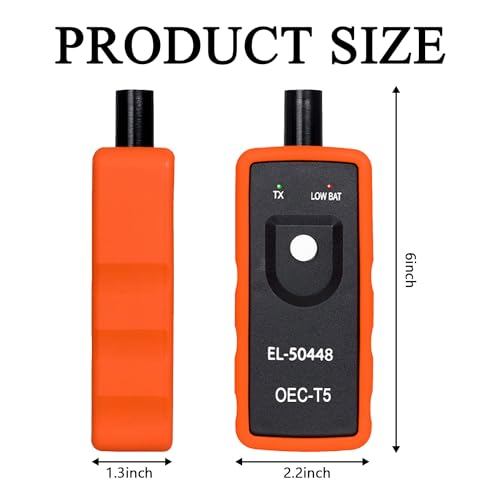 Beypovk TPMS Relearn Tool for GM Tire Sensor, EL-50448 TPMS System Programming Training Tool, Automotive Tire Pressure Monitor System Sensor Activation Reset Tool OEC-T5 (Orange)