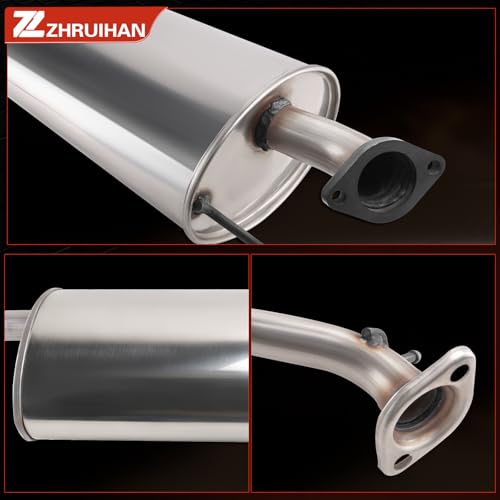 Stainless Steel Exhaust Resonator Muffler Pipe System Replacement Kit - size: 2003-2011 Element 2.0L L4