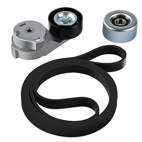 Tecoom Serpentine Drive Belt Tensioner Idler Pulley Assembly Kit Compatible with Chevrolet Colorado Gmc Canyon 2004-2012, Hummer H3 H3t 06-10, Isuzu I-280 I-350 2006 I-290 I-370 07 08, 90K38178A - size: 90K-38178A