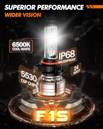 SEALIGHT 5202 LED Fog Light Bulbs, 12000LM 24W, 6500K Cool White (2 Pack) - color: White, size: 5202