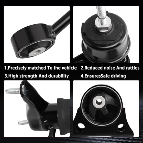 Engine Motor and Transmission Mount Kit for 2004-2007 Highlander 2.4L AWD - size: 2004-2007 Highlander 2.4L