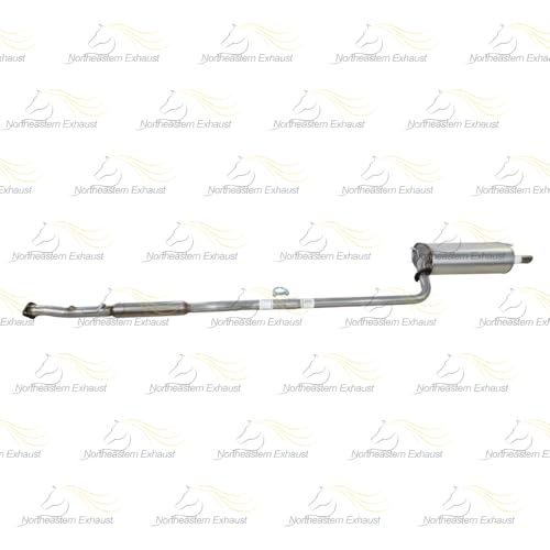 Northeastern Exhaust | Stainless Steel Resonator, Muffler Exhaust System Kit Compatible for Toyota Camry 1997-2001 3.0L | Free Gaskets and Clamp Included | Automotive Replacement Part