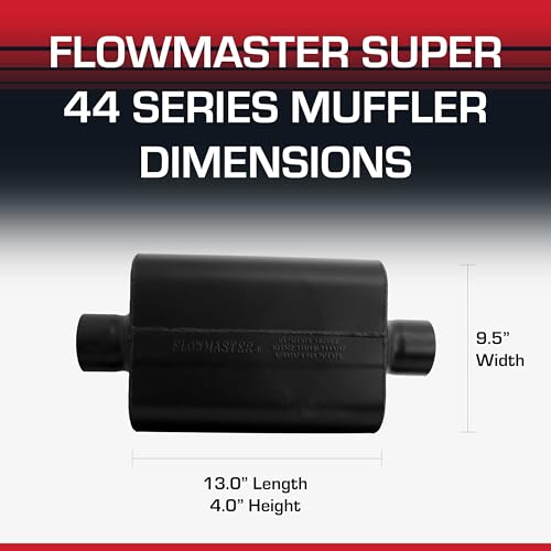 Flowmaster Super 44 Series Chambered Muffler – 3.00" Center In/Center Out - color: Center In / Center Out