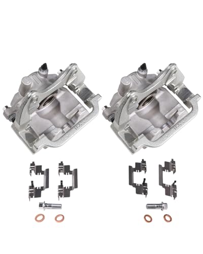 Rear Disc Brake Caliper Left & Right, Assembly with Bracket - Compatible with Cadillac, Chevy and GMC Models - Escalade, Avalanche, Silverado/Suburban/Sierra 1500, Tahoe, Replaces 18-B5030 18-B5031 - size: 18B5030-L&R