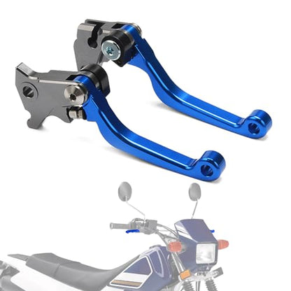 Motorcycle Brake Clutch Lever Pivot Levers Set Adjustable CNC for TW200 91-23 XT250 08-23 WR250R 07-20 WR250X 07-17 TTR 125 TTR125 00-23 Dirt Pit Bike Blue - color: Blue