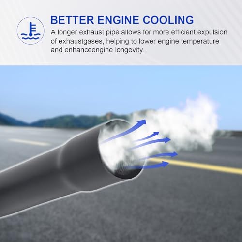 212cc Exhaust Pipe Muffler for Coleman CT200U CT200U-EX BT200X Minibike - color: Black
