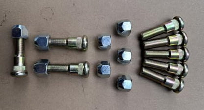 8pcs Lug Nuts with Drive in Trailer Wheel Hub Stud 9/16-18 x 2.28 in. UHL 0.686 in Knurl Replacement for 7-132 Dexter 5200 6000 7000 lb Hubs