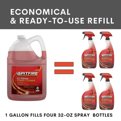 Spitfire Diversey Professional Power Cleaner, Fresh Pine, 1 Gallon - size: 128 Fl Oz (Pack of 1)