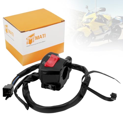 Right Hand Control Switch Handlebar Switch Start Stop Kill Switch for Honda CBR600F CBR600F4 2001-2006 35013-MBW-A12 35013-MBW-A11 35013-MBW-A10
