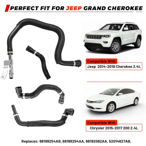 HVAC Heater Supply Return Hose Kit Fit For Jeep Chrysler 200 Cherokee 2.4L