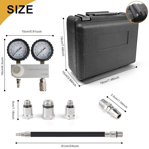 Cylinder Leak Down Tester Kit, Cylinder Gas Leakage Detector