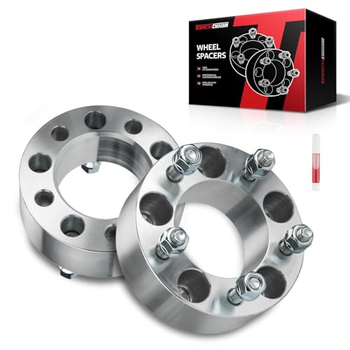 Torchbeam 5x4.75 Lug-Centric Wheel Spacers 2 inch for GMC Sonoma - color: Silver, size: 5x4.75" -87.1mm -M12x1.5 -2" thick