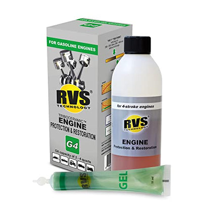 G4 Engine Oil Treatment, for Gasoline Engines with a Motor Oil Capacity up to 4 quarts; Save Fuel, Boost Power and Safely Restore and Protect Your Car, Truck, and All Other Engines - size: 4 Qts