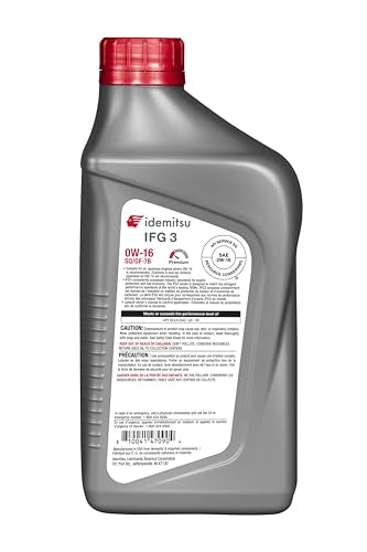 Idemitsu IFG3 0W-16 SP/GF-7B Full Synthetic Motor Oil – 1 Quart - size: 1 Quart, style: 1 Pack