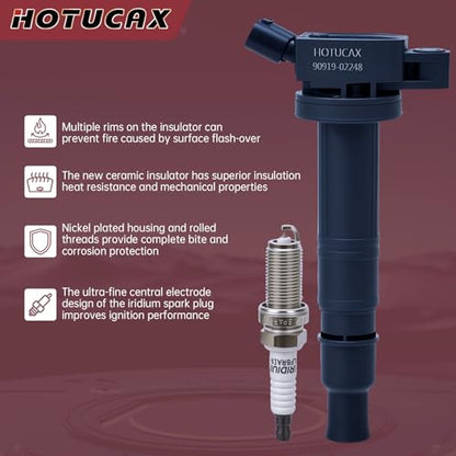 UF495 Ignition Coils & Spark Plugs Tune Up Kit, 6 Pack - size: UF495 & Spark Plugs