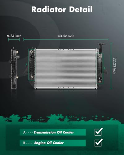 SCITOO Radiator for Car compatible with Chevrolet for GMC Astro Safari - size: 1786