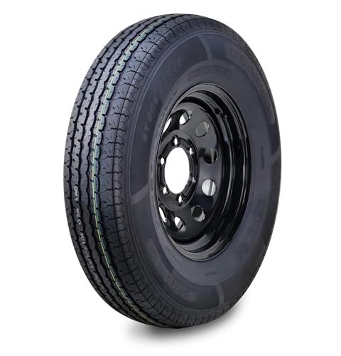 Free Country Trailer Tire Wheel ST205/90R15 10-Ply 118L 6X5.5 Black Mod Rim - size: ST205/90R15 /6x5.5