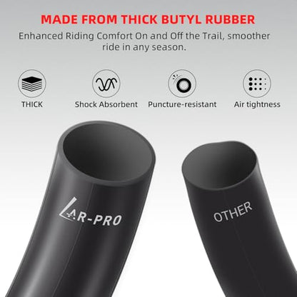 AR-PRO (2-Pack) 3.00/3.50-14 90/100-14 Dirt Bike Inner Tubes with TR4 Straight Valve, Replacement Heavy Duty Inner Tube for 3.50-14, 3.00-14, 80/100-14, 90/100-14 Dirt Pit Bike Tires - size: 3.00/3.50-14" (90/100-14), TR4 Valve