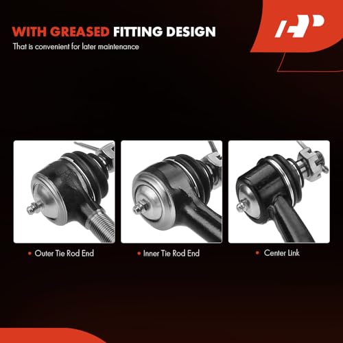 A-Premium 5Pcs Front Suspension Kit, Inner Outer Tie Rod End, Center Link,