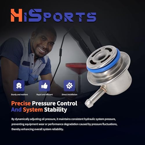 HiSport Fuel Injection Pressure Regulator Replaces XL5Z-9F775-AA - size: HSFPRR4034