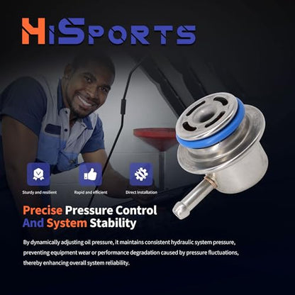 HiSport Fuel Injection Pressure Regulator Replaces XL5Z-9F775-AA - size: HSFPRR4034