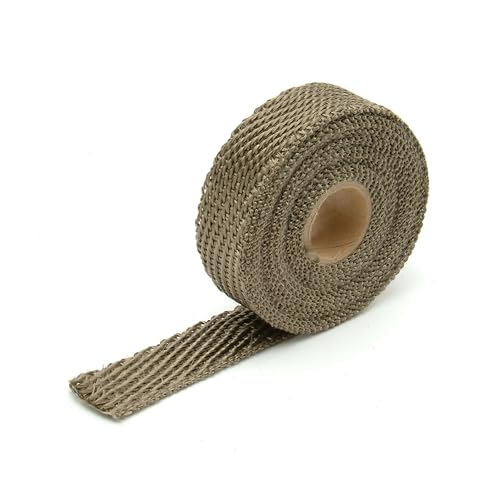 Design Engineering Titanium Exhaust Wrap 1" x 15' Lava Rock Technology - color: Titanium, size: 1" x 15'