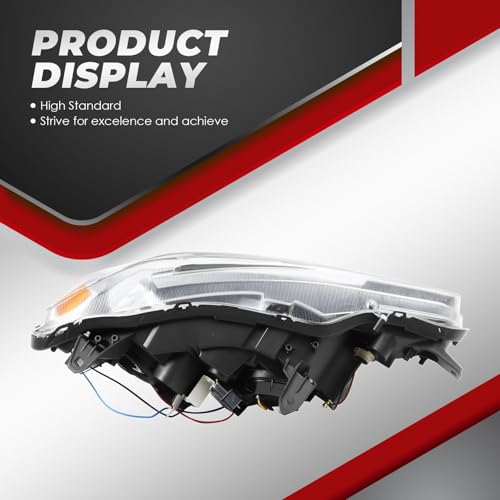 Nakkaa Headlight Compatible with 2008-2017 Lancer EVO X ES/GTS/SEL/SE/DE