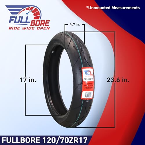 FULL BORE M1 전면 후면 오토바이 타이어 세트 120/70ZR17 190/50ZR17 2팩 - size: 120/70ZR17/;190/50ZR17
