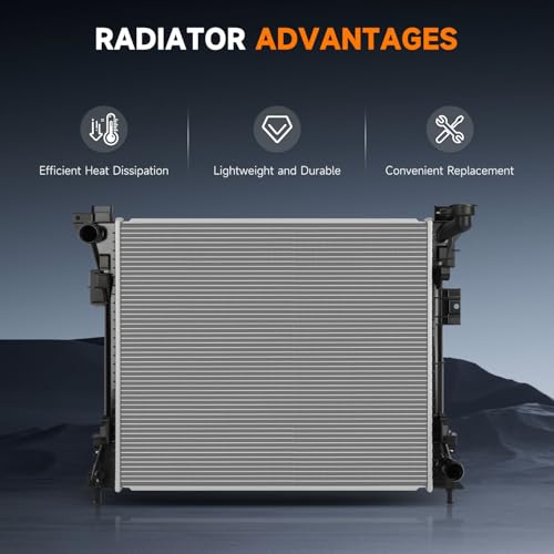 OCPTY 13062 Engine Coolant Radiator for Chrysler Town & Country 2008-2016