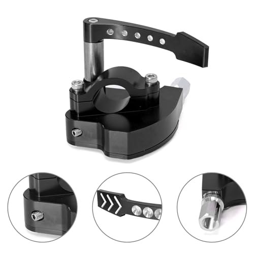 EATAKWARD 7/8" 22mm Universal Billet Throttle Thumb Assembly, ATV Throttle Lever Thumb Controller, Replacement for Yamaha Suzuki Polaris Can-Am Kawasaki Honda Arctic Cat KYMCO Dirt Bike ATV, Black - color: Black