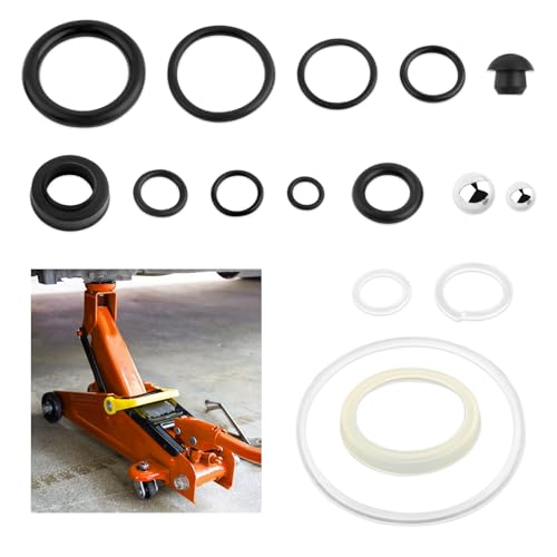 16PCS Hydraulic Jack Seal Kit,Professional Floor Jacks Oil Sealing Kits