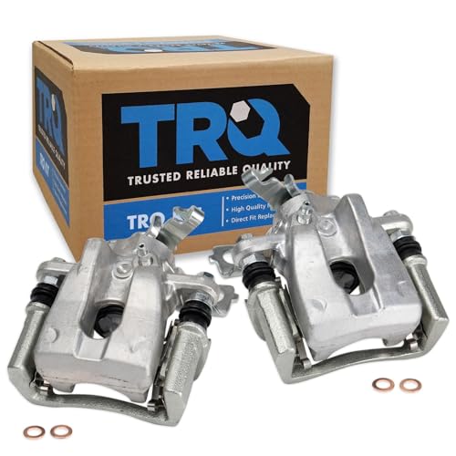 TRQ Rear Brake Caliper Set Zinc Coated Hardware - style: CLA32284