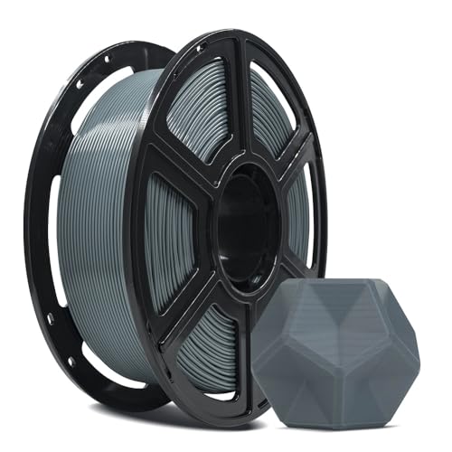 FLASHFORGE 3D Printer Filament, PLA PRO Filament 1.75mm, 1KG Spool (2.2lbs), Dimensional Accuracy +/- 0.02mm for FDM 3D Printers, Better Tenacity & No Knotting (Grey) - color: Grey, size: PLA