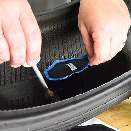 Slime 1029-A Tire Puncture Patch, Heavy Duty, Bias Ply, 4" Pack of 2 - size: 2-Count, style: Rubber Patch Kit
