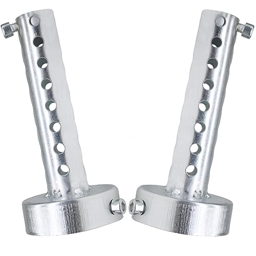 2 Pcs Motorcycle Exhaust Silencer Motorbike Muffler Insert Baffle Silencer Universal (silver-60mm,2Pcs) - color: silver-60mm