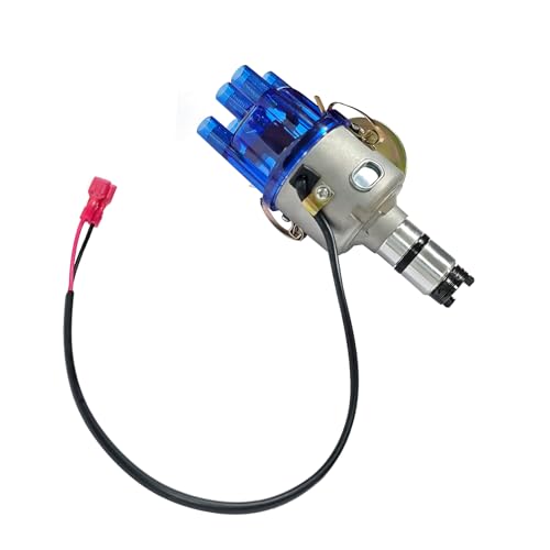 034 Vacuum Advance Electronic Distributor Compatible with VW Bug Beetle Campmobile Fastback Karmann Ghia Squareback Transporter 1954-1979, Replaces 0231170034 0231170034EL Blue - color: 1# Blue 034 0231170034