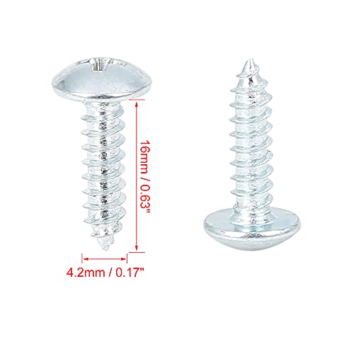 X AUTOHAUX 50 Sets 4.2x16mm U Clip Screw Assortment Car Clips - color: Silver Tone