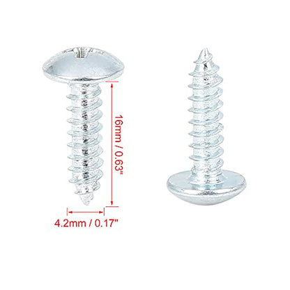 X AUTOHAUX 50 Sets 4.2x16mm U Clip Screw Assortment Car Clips - color: Silver Tone
