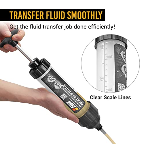 EWK 350cc Automotive Fluid Syringe Extractor with Hose for Car Fluid Extraction - size: 350 ML