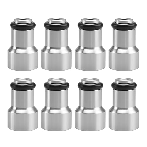 FUSCH Set of 8 Fuel Injector Spacers Convert LS1 Fuel Injector to LS Truck Injector ，6061 Aluminum Alloy, Replace #：551371