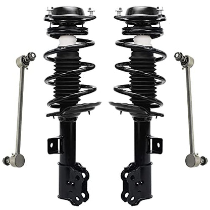Detroit Axle - Front Struts Sway Bar Links for 2011-2016 Hyundai Elantra - size: 4QS1300508/Sway Kit