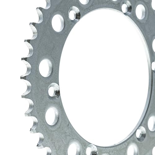 NICHE Drive Sprocket Chain Combo for Kawasaki KLX250 Front 14 Rear 42 Tooth 520 Standard 106 Links - size: Standard Chain
