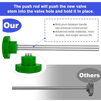 Richcat 51025 Quick Tire Valve Change Tool for Cars,Tire Valve Stem Core Quickly Replacement Tool Kit,Perfect Tool for Replacing Leaky Valves in Cars,ATVs,Trucks, etc.with TR413/TR414/TR418 - size: Set B