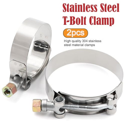 45 Degree ID 2 to 3 inch Elbow Silicone Reducer Coupler Hose(51mm to 76mm) 4-Ply with 2Pcs T-Bolt Clamps for Turbo Intercooler Intake Pipe - size: 45° 2-3"