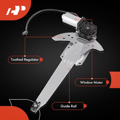 A-Premium Front Driver Side Power Window Regulator with Motor (2-Pin)